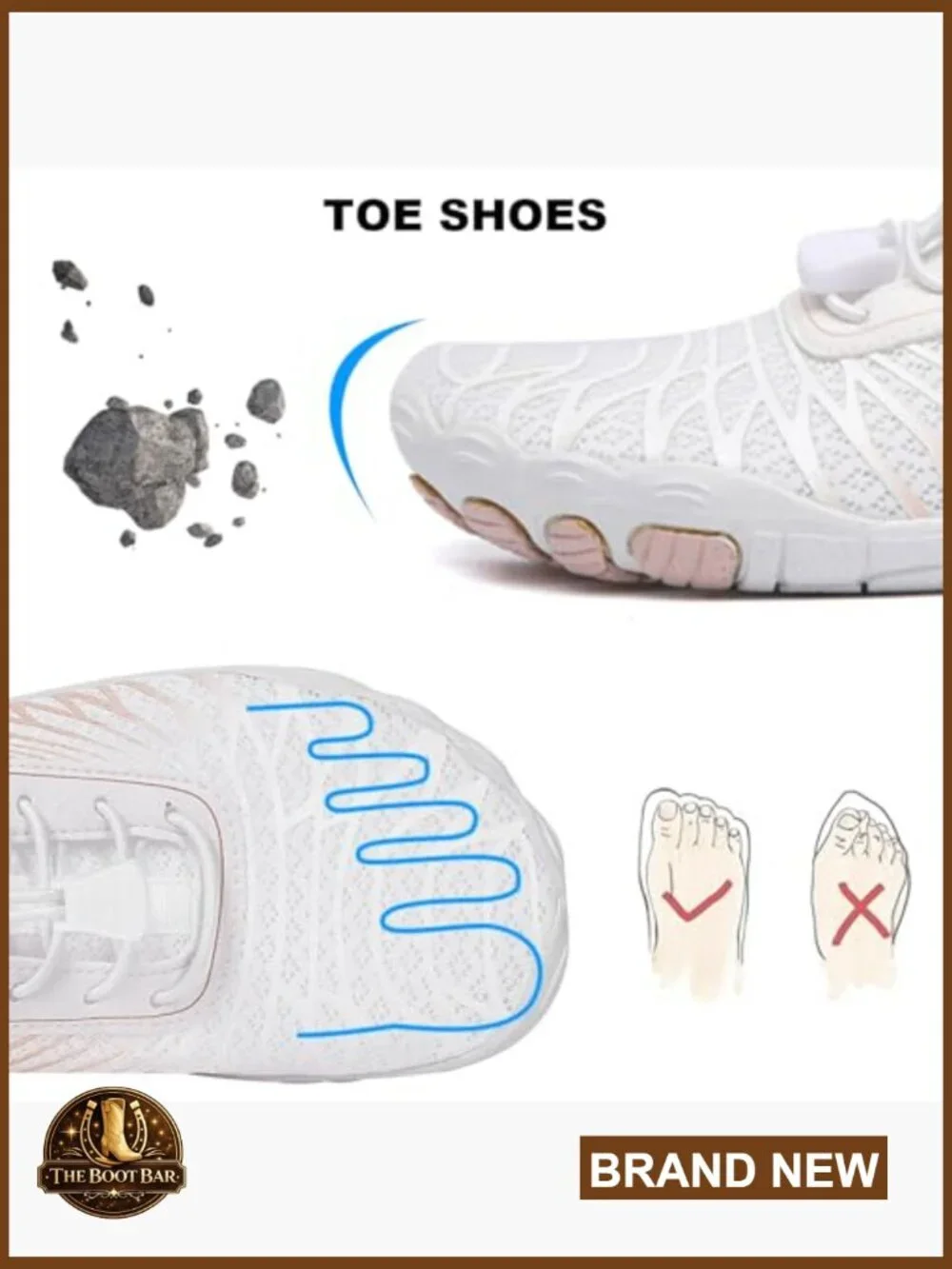Barefoot Hiking Shoes Women Men Non-Slip Breathable Wide Toe Zero Drop Trail